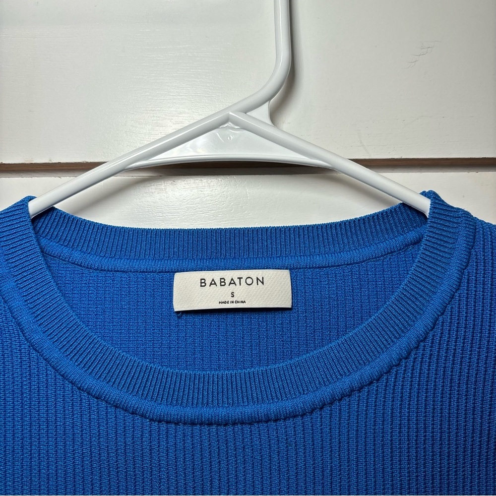Aritzia Blue Ribbed Tank Top - Picture 5 of 7